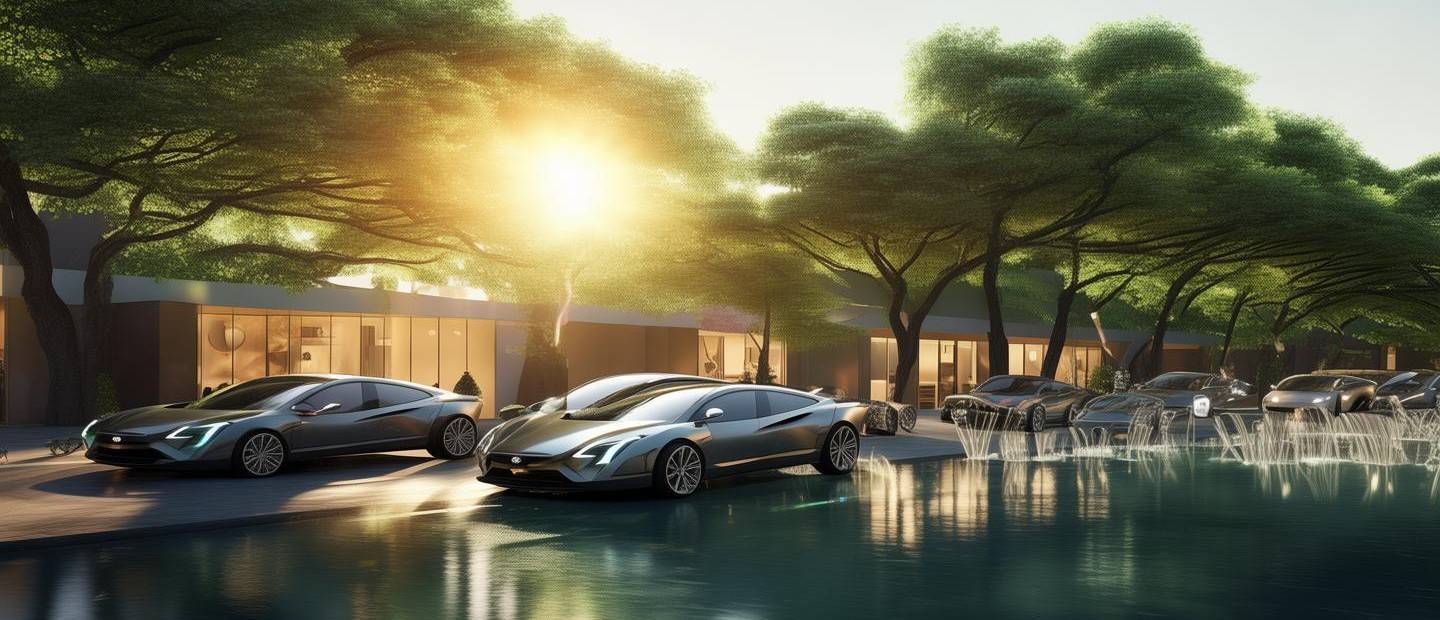 公园秒变小米SU7卖场，科技与自然的完美融合